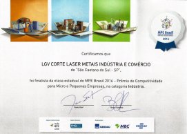 Corte a Laser - Prêmio de Competitividade